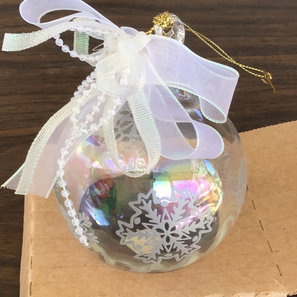 Princess House crystal ornament